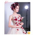 High Quality Sleeveless Ball Gown Princess Embroidery Silk Suzhou Factory Evening Dress